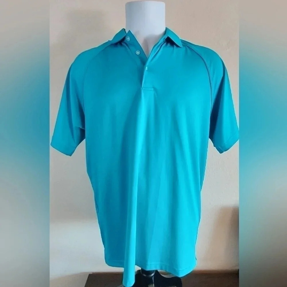 Slazenger Men's Collared Blue Polo Shirt Size Large